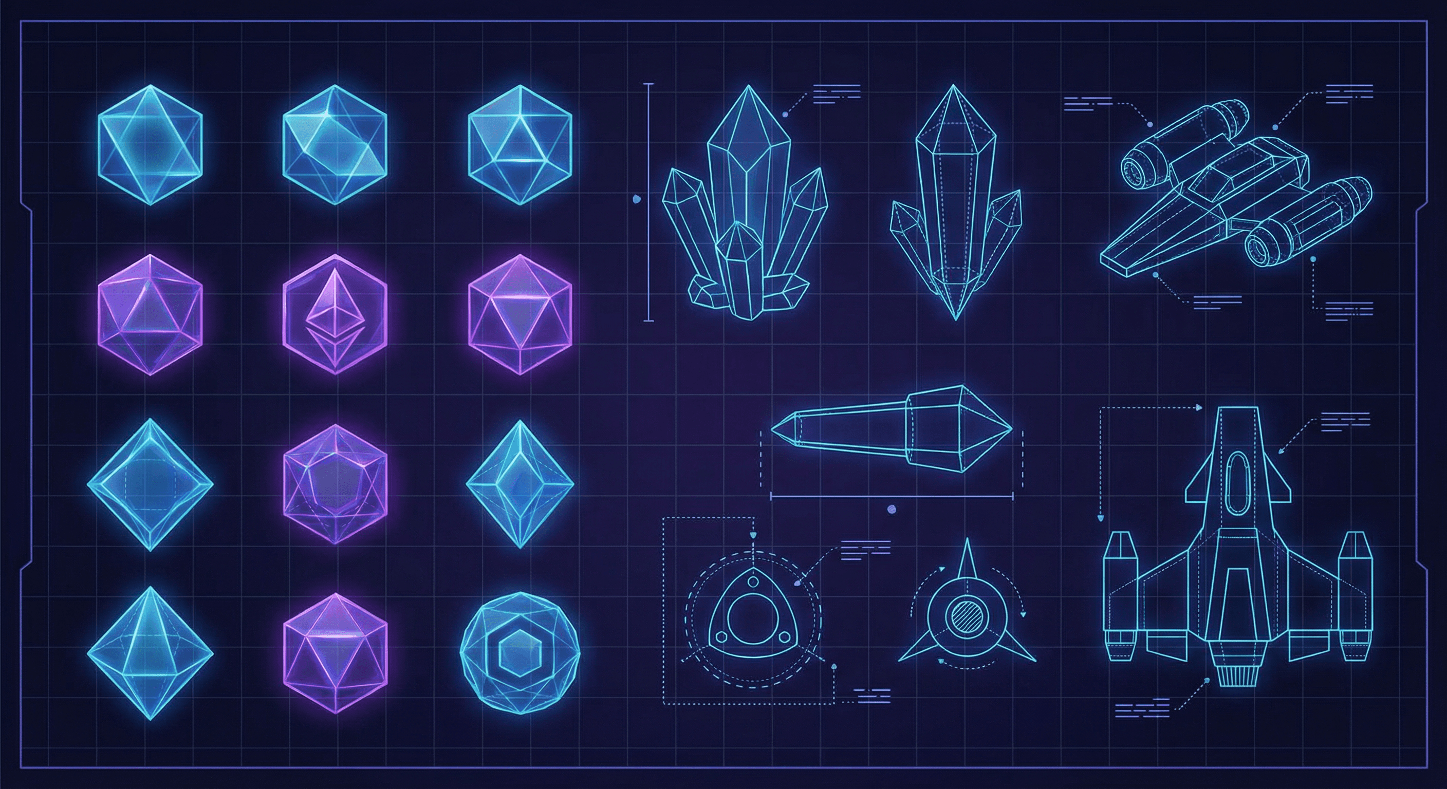 Game development assets and creative workspace
